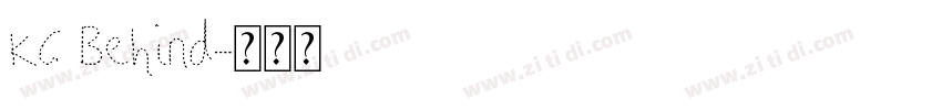 KG Behind字体转换